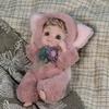 Cloveray 10-inch Cute Realistic Reborn Baby Doll with Changeable Clothes, Vinyl Doll, Soothing Toy, Birthday Gift (Name: Coco) (Fox)