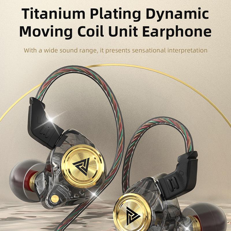 AK3 FiLe Wired Earphone with Microphone HiFi Music Monitor Bass Headphones Noise Cancelling Headset For Sport Gaming Earbuds