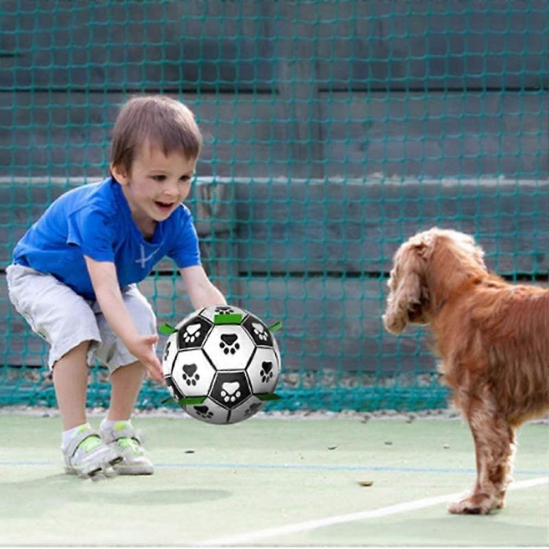 Christmas Dog Toy, Interactive Christmas Dog Football Toys with Tabs for Fetch and Tug Play. Durable Toy Ball for Medium and Small Dogs