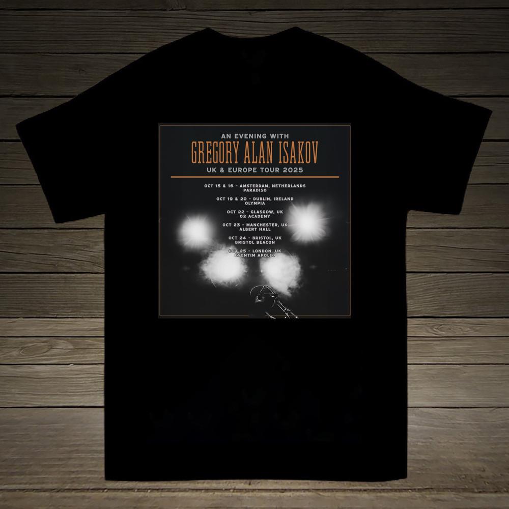 

Gregory Alan Isakov 2025 Tour T-shirt Full Size S to 5XL MD1275 Unisex T-Shirt XL