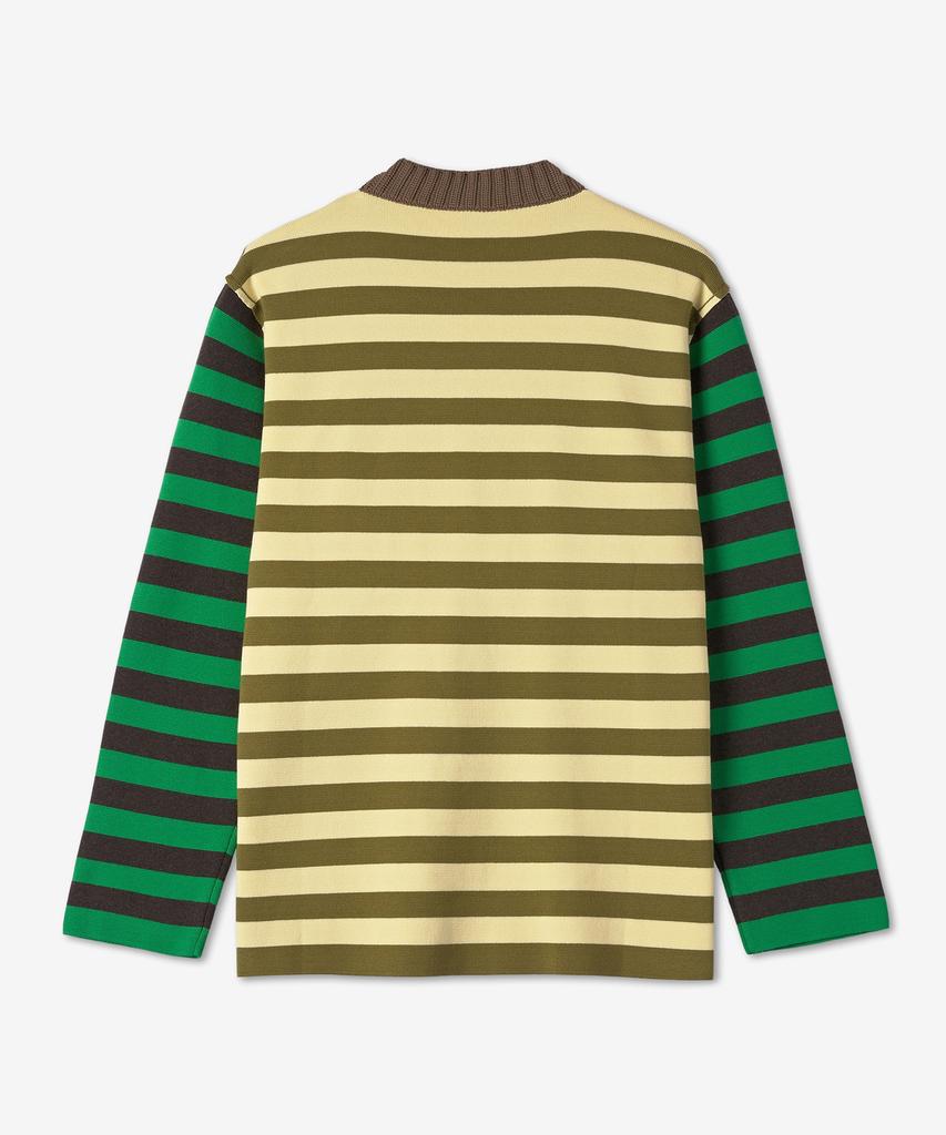 SUNNEI Block Round Neck Knit - Olio:Banana / Crtwmtop0017134