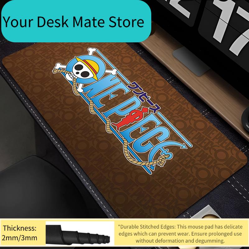 Mouse Pad one piece Edge White speed For e-sports players Office Laptop Computer Keyboard Pad Non Slip Desk Mat Mousepad