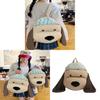 Hat Dog Cartoon Backpack For Girls Boys With Spacious Storage And Padded Straps