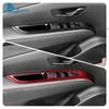 Real Soft Carbon Fiber Trim for Hyundai Tucson 2025 2026 2027 LHD RHD Window Control Switch Panel Frame Car Interior Accessories