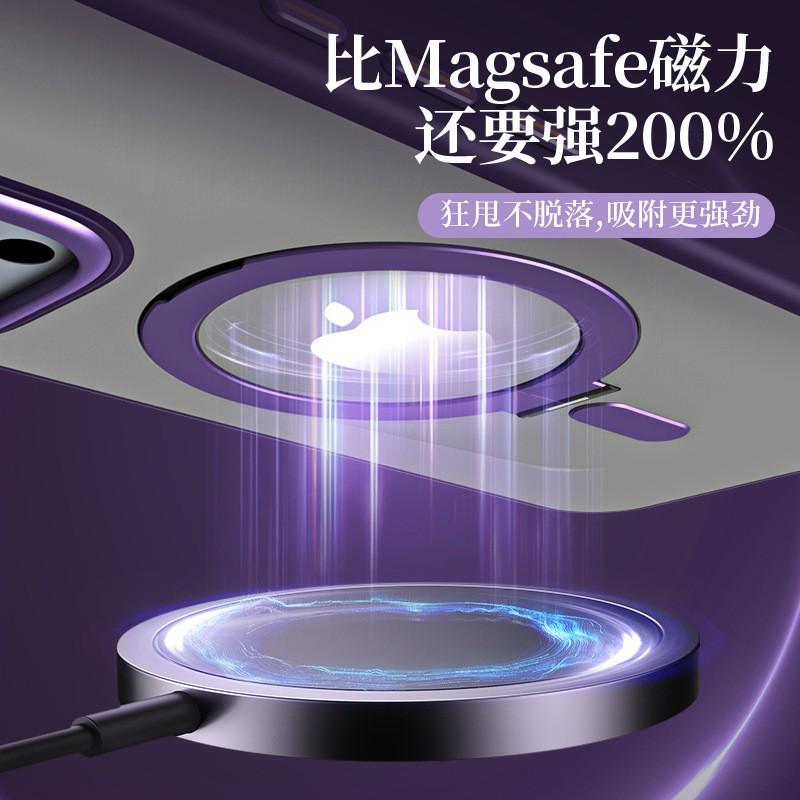 Magnetic Phone Case With Adjustable Kickstand IPhone 17 Pro Max S25 Ultra - PC Aluminum Alloy Shockproof