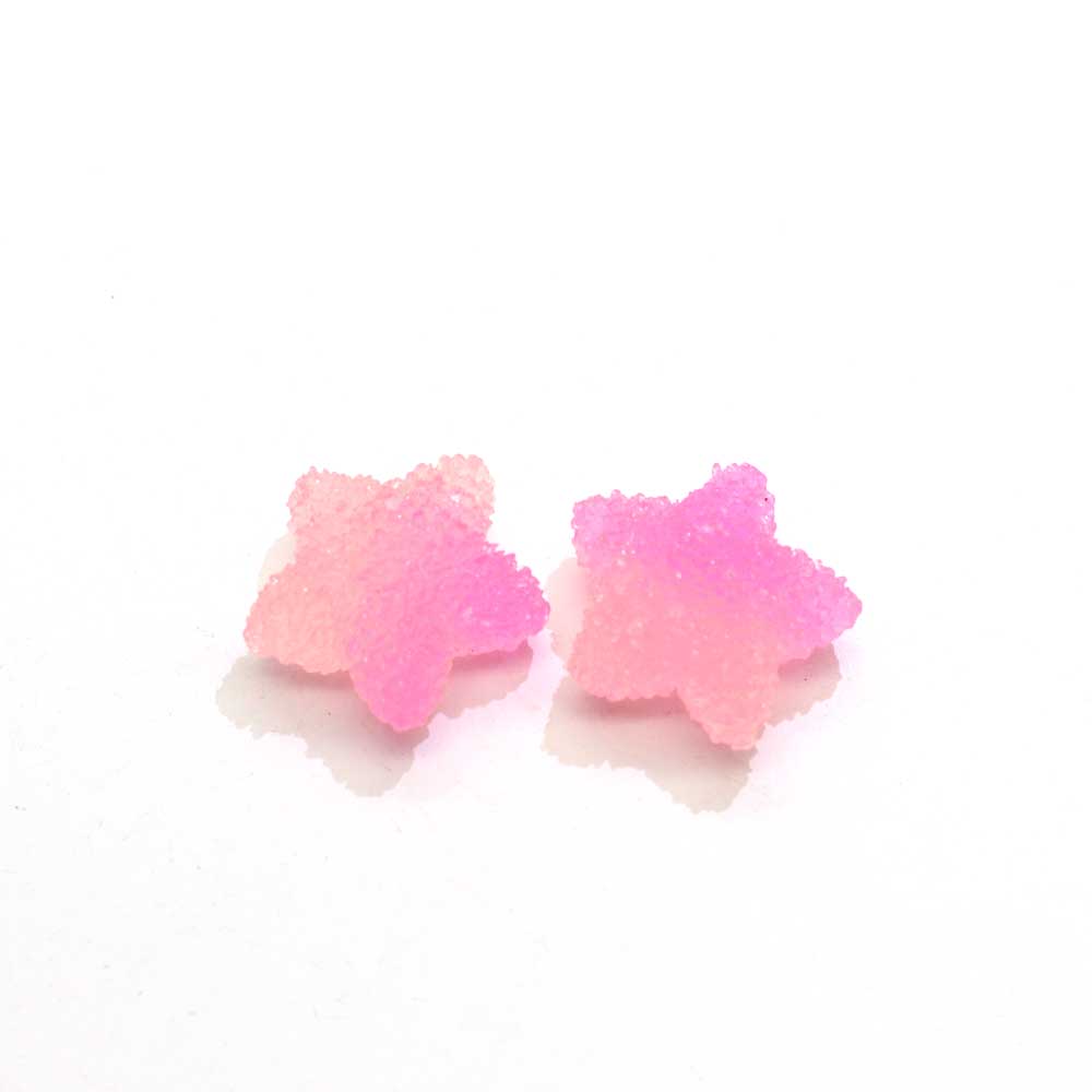 Flat Back Gummy Candy Resin Cabochon Star Shape Heart Shape for DIY Embellishments Scrapbooking