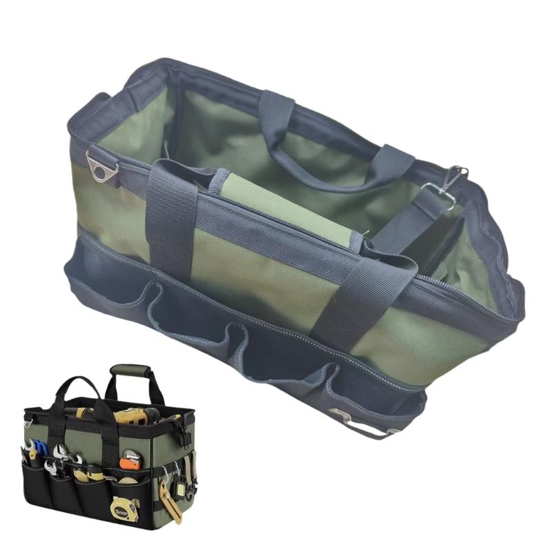 Multifunctional Tool Bag Waterproof Electrician Oxford Cloth Thickened Carpentry Tool Bag Large Maintenance Storage Bag