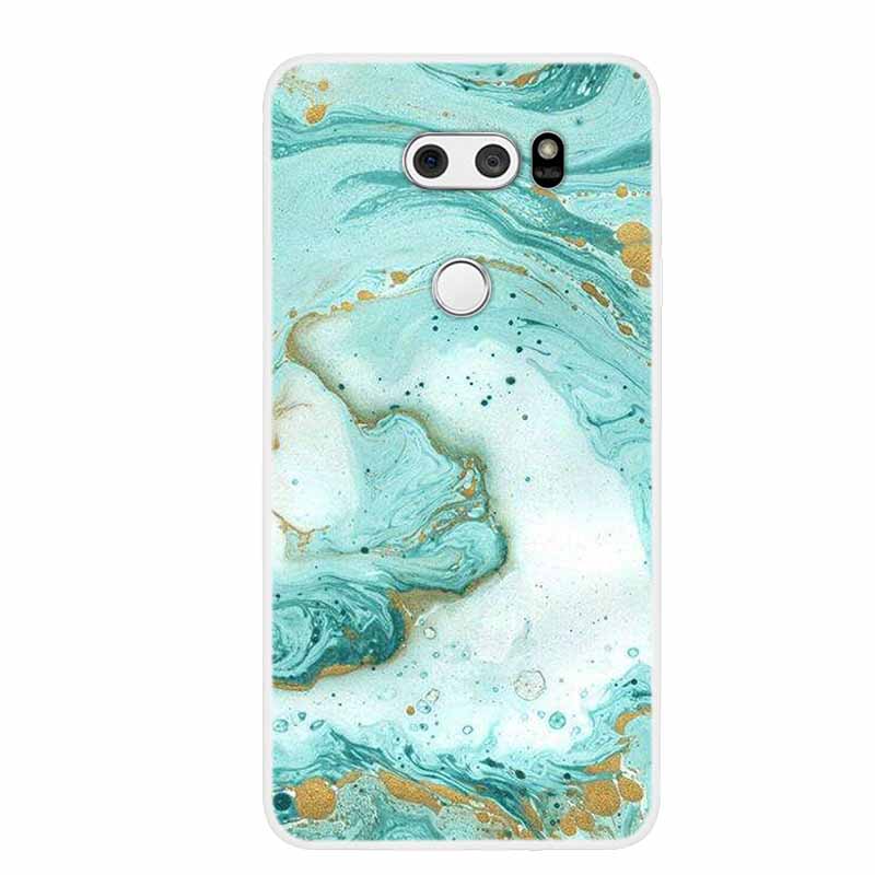 Per custodie LG K50 Q60 Marmo Trasparente Morbido TPU Silicone Cover Protettive per Telefono per LG K12 Prime / K12 Max X6 Custodia Q 60 Bumper Coque