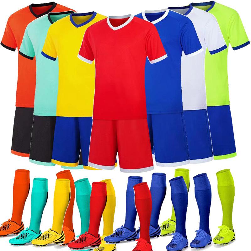 Football Suit, Men'S And Women'S Adult Children'S Training Suit, Primary School Game Jersey, Kindergarten Short-Sleeved Clothing Jersey