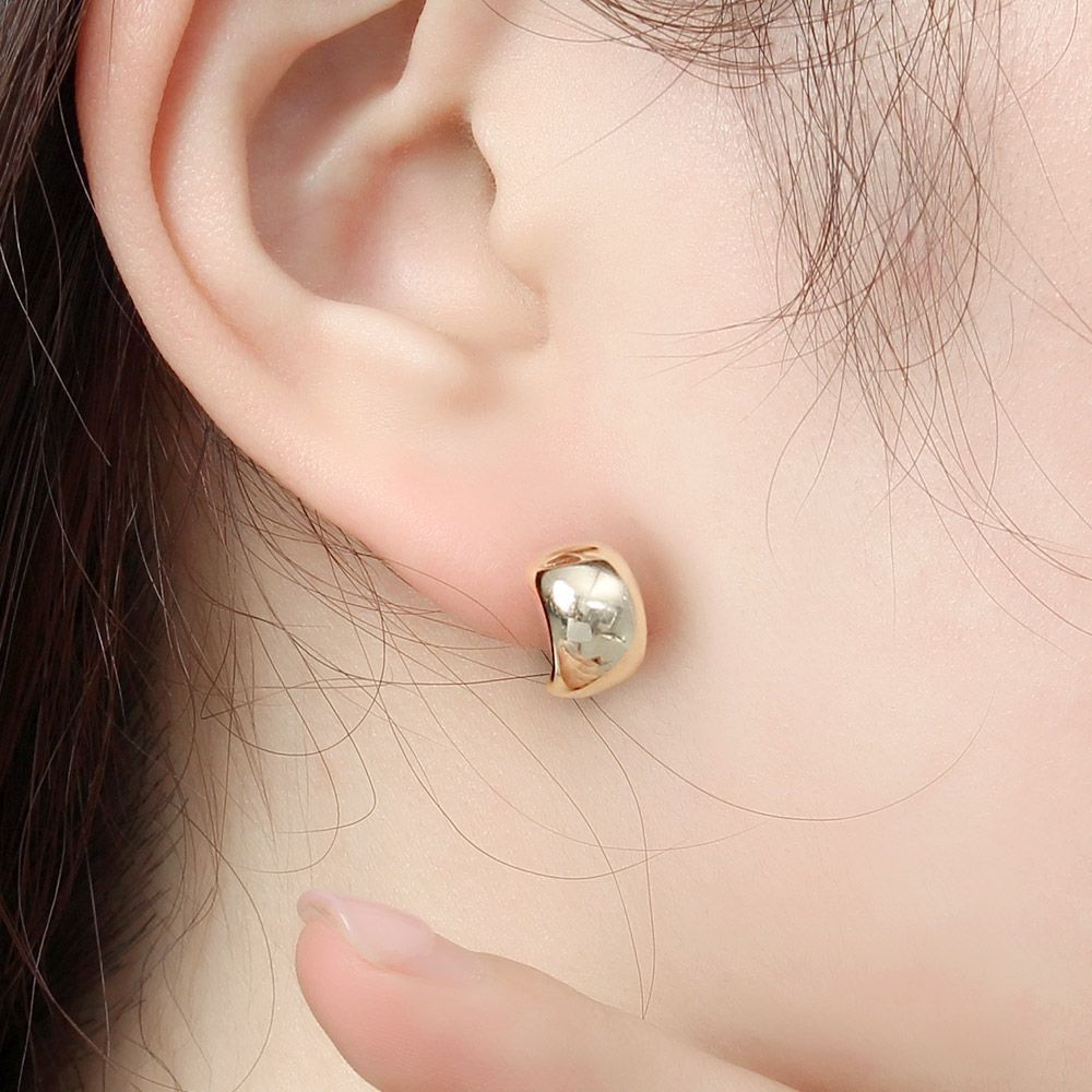 Gold-plated earrings for women, silver volume earrings, women's fashion accessories, 925 silver earrings, 925 silver earrings
