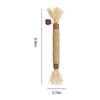 Natural Silvervine Dental Sticks with Hemp Rope Natural Wood Cat Chew Sticks Interactive Stress Release Bite Rope Toy for Cats
