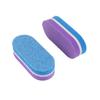 10pcs Double-sided nail art sponge scrubber, mini nail file, colorful high-elastic sponge fine sanding file, nail art tools