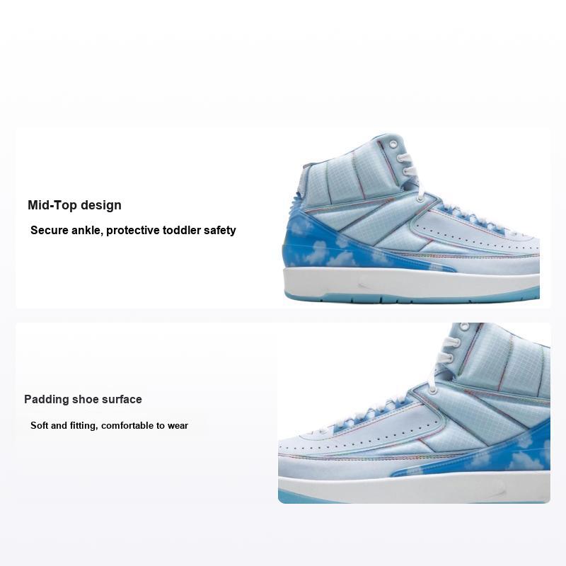 J. Кроссовки Balvin x Air Jordan 2 Retro SP TD для малышей, синие, многоцветные, Celestine-Blue DQ7692-419 21
