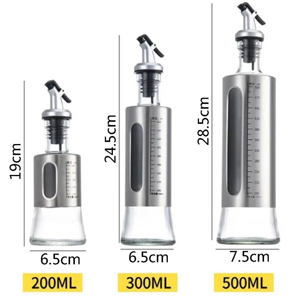 Vinegar Olive Oil Stainless Steel Oil Kettle Seasoning Storage Dispenser Cooking Tools Wine Bottle