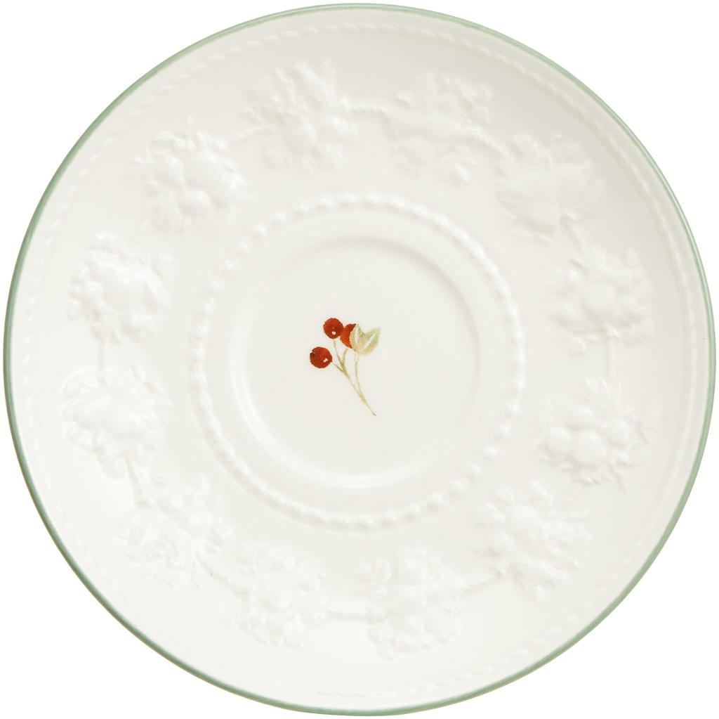 Wedgwood Festivity Raspberry Pair Teacup Wedding 1053997 [Officially Imported] & Saucer, Ceramic, Gift,