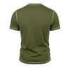 Men’s Short Sleeve Crew Neck T Shirt with Stitching Casual Lightweight Summer Top for Everyday Wear