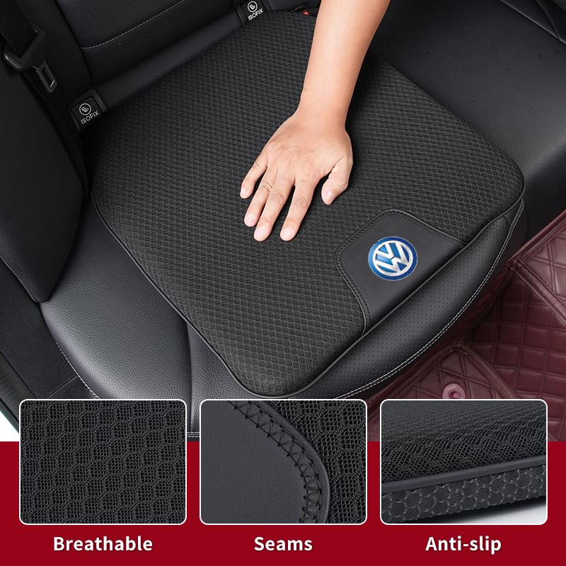 Car Breathable Ice-Silk Booster Height Increasing Seat Cushion Auto Interior For VW Jetta Beetle Golf Tiguan Sharan Touran ze5