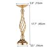Home Table Candle Holder Arrangement Gold Iron Vase Twisted Path Candle Holder Wedding Flower Wedding Props Home Furnishings