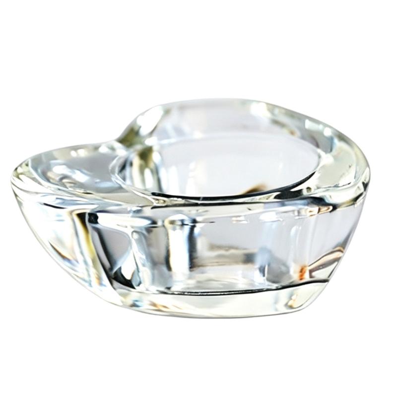Tealight Candle Holders Candlestick Clear Glass Candle Stand Small Glass Votive Candle Holders with Textured for Shelf Use and Home Room Accent Use