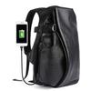 [Lavancia] 30-40L PU Leather Backpack PC Compatible Backpack Unisex Commute Travel Black XL