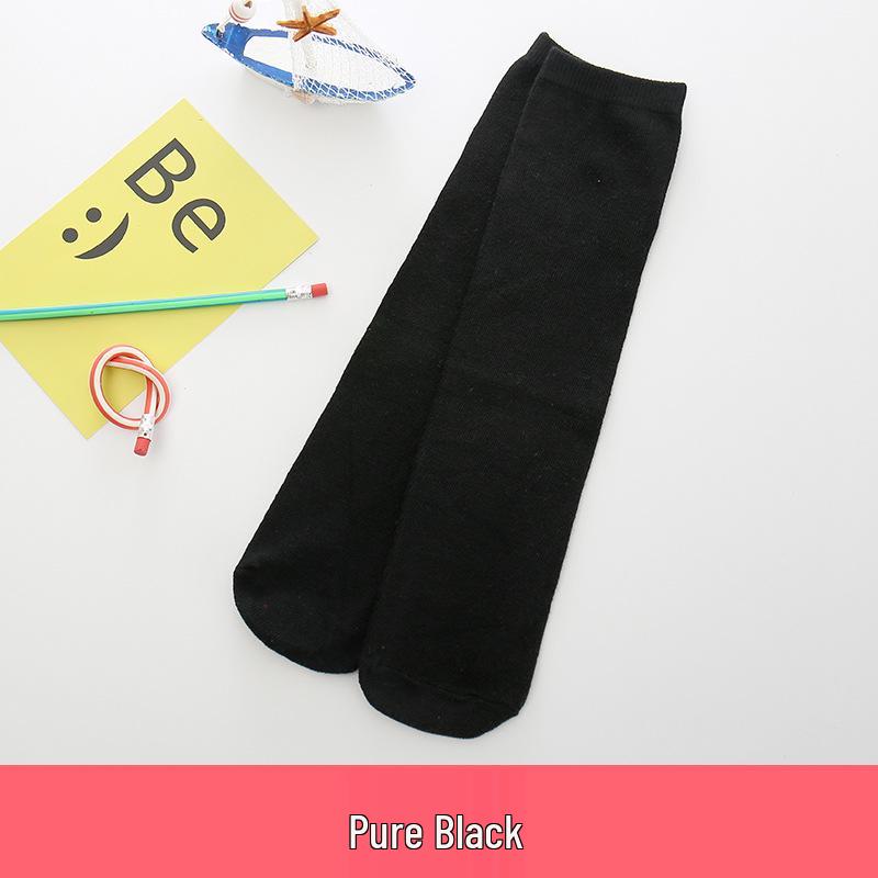 3D Kreslené Ponožky ze 100% Bavlny Středně Dlouhé a Podkolenky pro Dívky - Roztomilé Jarní/Podzimní Nošení