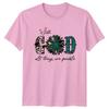 With God All Things Are Unisexs TShirt Western Christian Gift For Her