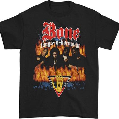 Koszulka męska Bone Thugs-N-Harmony Look into My Eyes w kolorze czarnym z licencją Control Industry Merchandise