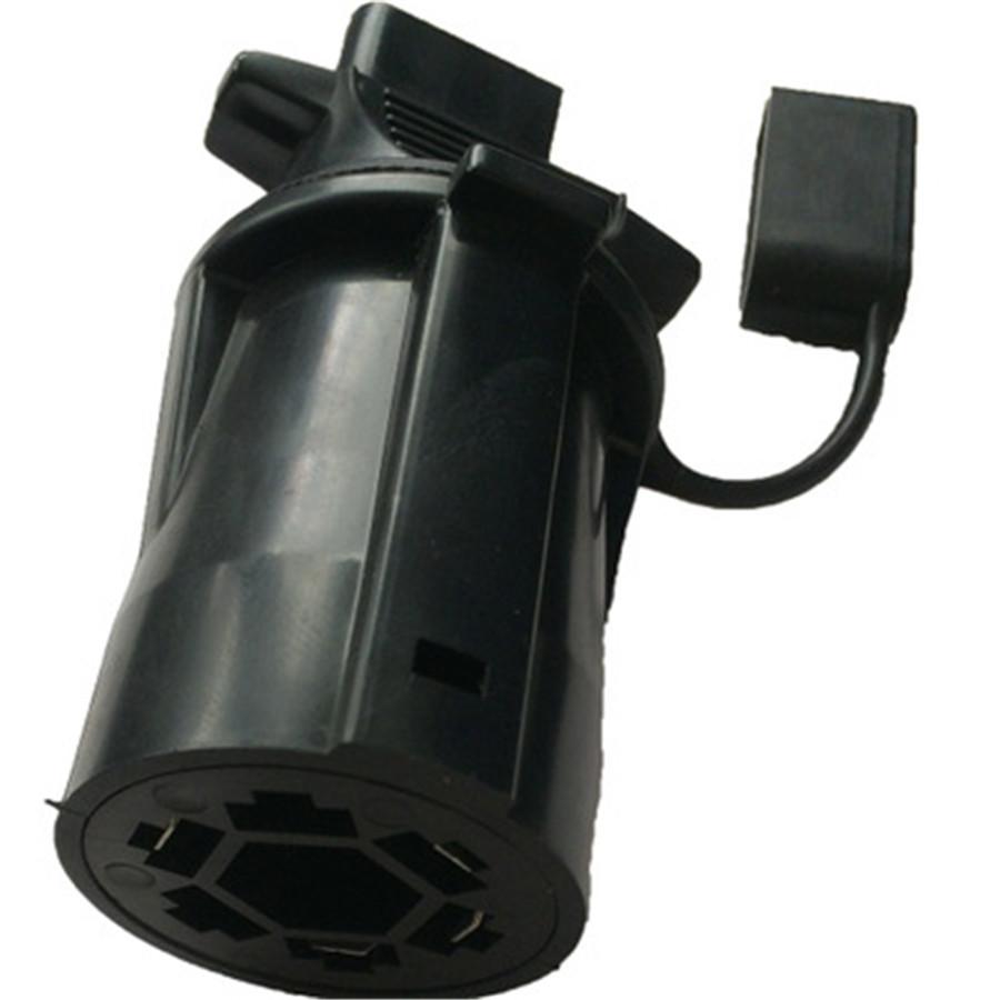 New 7Way to 4 Way 7 Pin Round to 4 Pin Flat Blade Adapter Plug For RV Trailer Camper