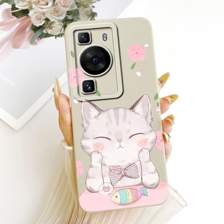For Huawei P60 Pro Case MNA-AL00 MNA-LX9 Cute Rabbit Cartoon Cover Soft TPU Phone Case For Huawei P60 Art P 60 Pro Fundas Bumper