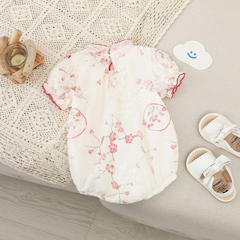 Baby Girl Summer Fashion Short-Sleeve Romper