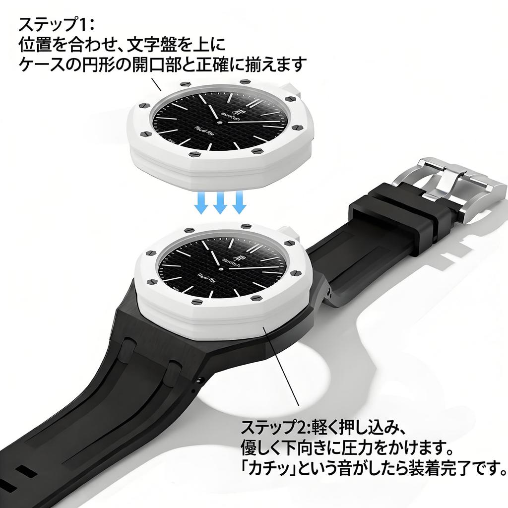 Compatible Swatch Royal Pop Watch Strap and Bezel Soft Resin Sweatproof Replacement Watch Strap Position [Tyqzor] Set, Band, Flexible, Durable,