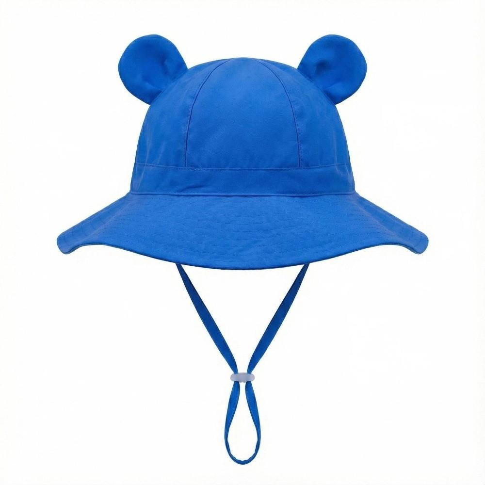 Cartoon Bear Kids Sunshade Bucket Cap Breathable Folding Baby Sun Hat Children Fisherman Hat Girls