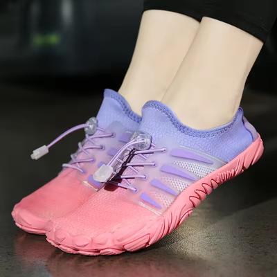 Women's Quick-Dry Water Shoes Elastic Mesh Adjustable Non-slip Sole Aqua Socks Barefoot Yoga Sport Shoes Men