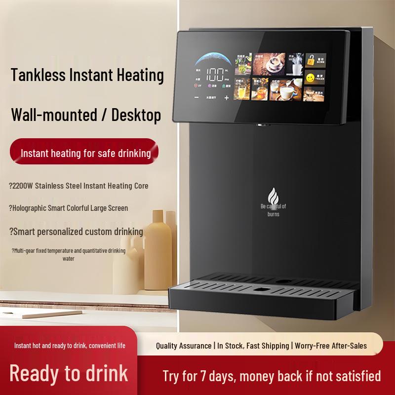 Smart Wall-Mount Instant Heating Water Dispenser with Temperature Control for Home or Office