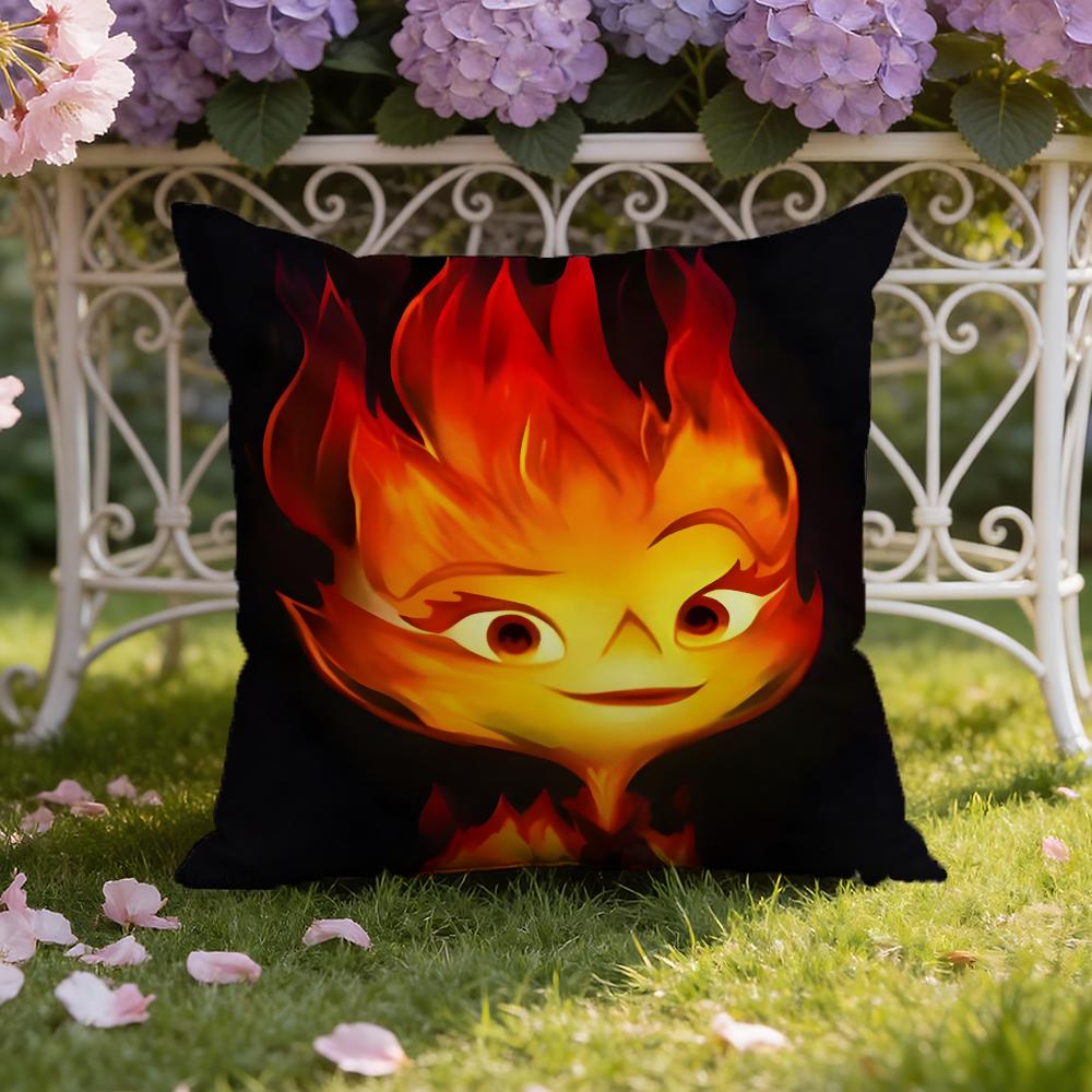

Anime E-ElementalS Cushion Cover Home & Car Dual-Scene Pillow Cover: Reversible for Premium Comfort 30X30cm
