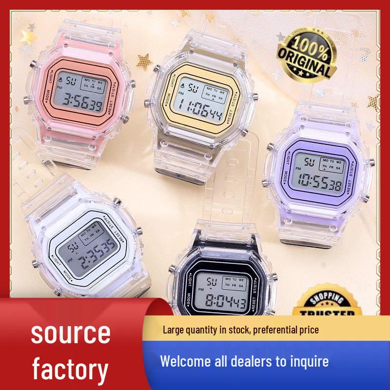 Women's Trending Sport LED Waterproof Square Watch