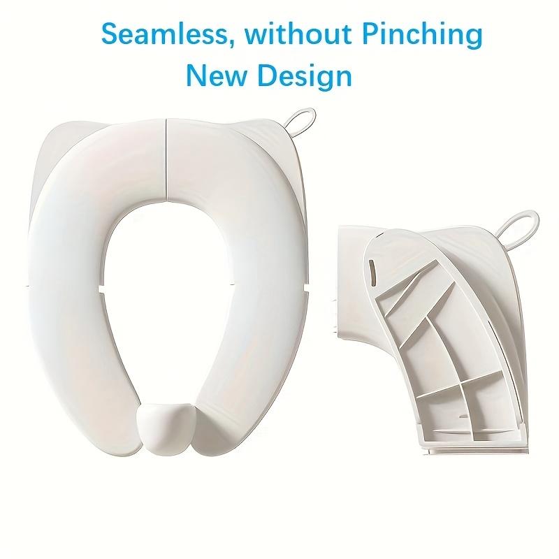 

Portable Anti Pinch Travel Potty Seat Foldable Potty Training Chair for Toddlers and Kids Recyclable Plastic Toilet Seat Cover