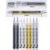 6Pcs/set 4 Colors (Black/White/Gold/Silver) Acrylic Paint Markers pen,0.7mm Extra Fine for Ceramic, Metal, Paper, Drawing, DIY