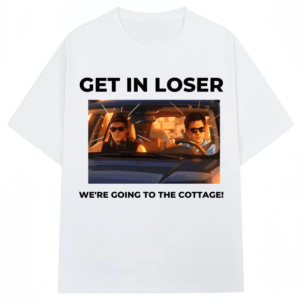 Heated Rivalry Funny Meme Graphic T Shirts Im Coming The Cottage Hollanov Unisex Women Humor Vintage Tshirts Loose Cotton T Shirt