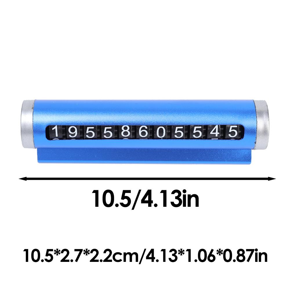 

Многофункциональная металлическая сплавная текстура, подвижный телефонный номерной знак, временное парковочное место, модель автомобиля, аксессуары для украшения автомобиля синий