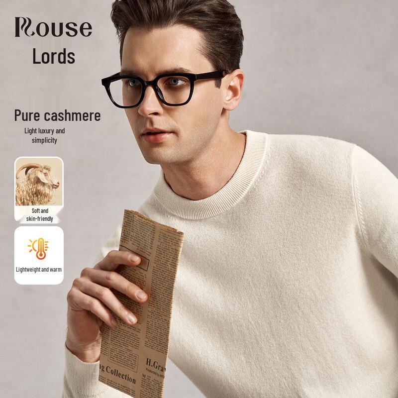 LOZ Men s 100% Cashmere Crew Neck Sweater 2XL / 54