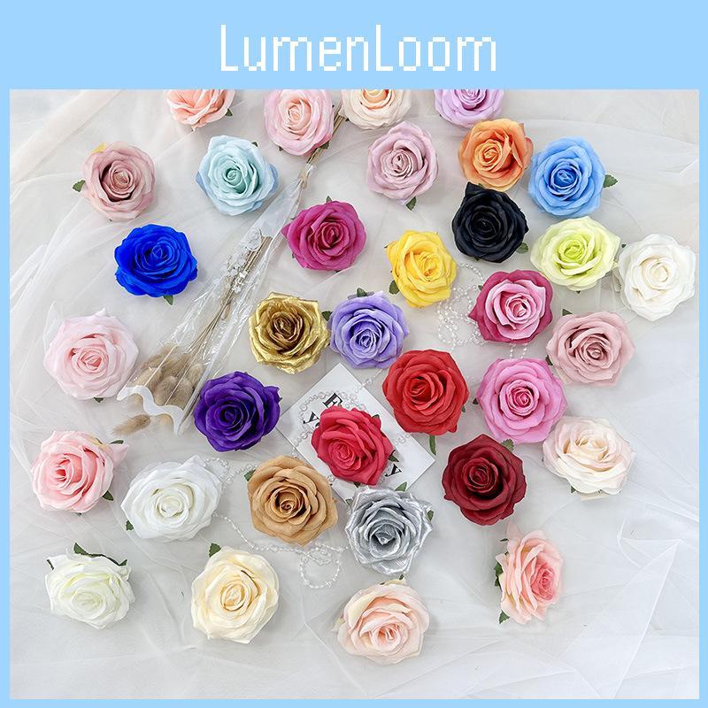 Rose Fake Flower Wall Decoration With Multicolor Silk Material For Home And Event Styling