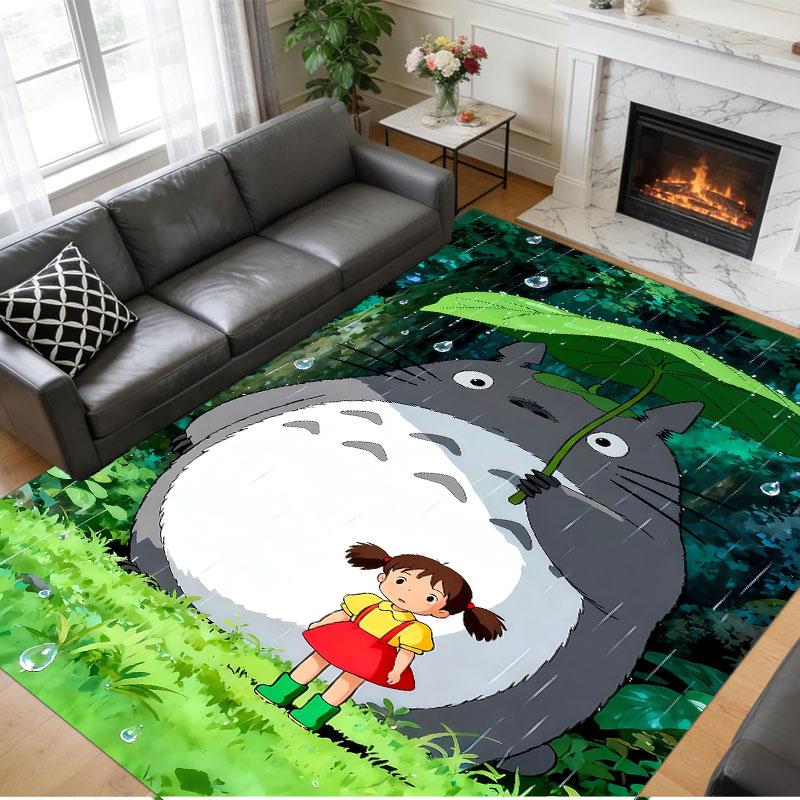 Crystal Velvet Rug Soft Non Slip Indoor Floor Mat Home DecorMy Neighbor Totoro