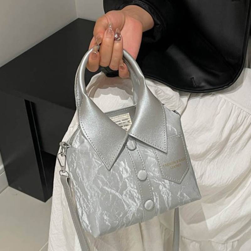 Fashion Pu Small Shoulder Bag With Topstitch Detail For Daily Use