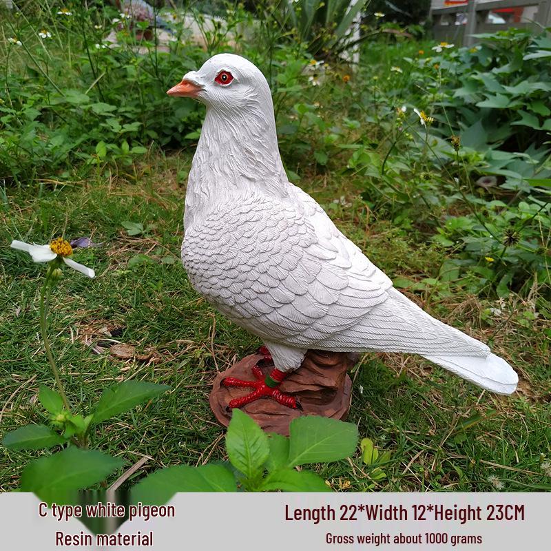 Dove Tree Resin Garden Ornaments: Outdoor Sculpture & Horticulture Set