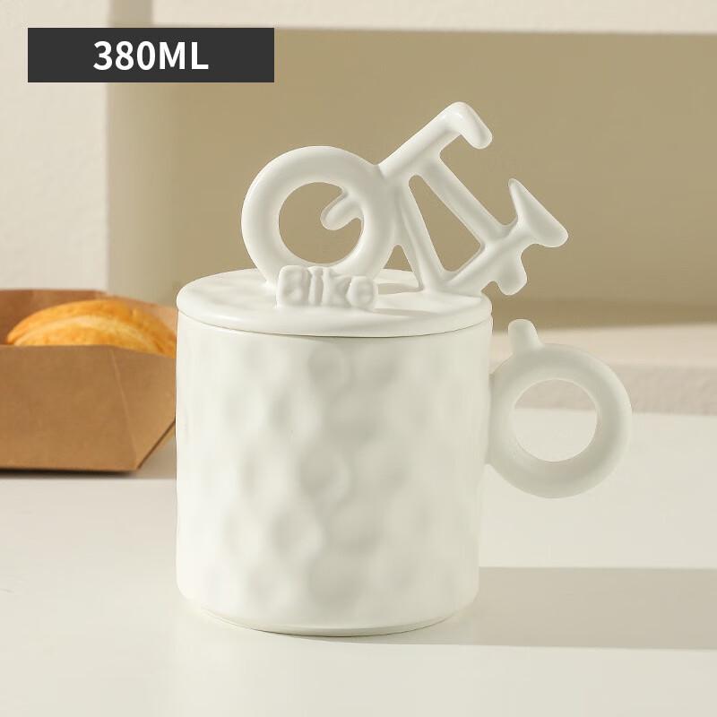 

Винтажная керамическая кружка для велосипеда с крышкой