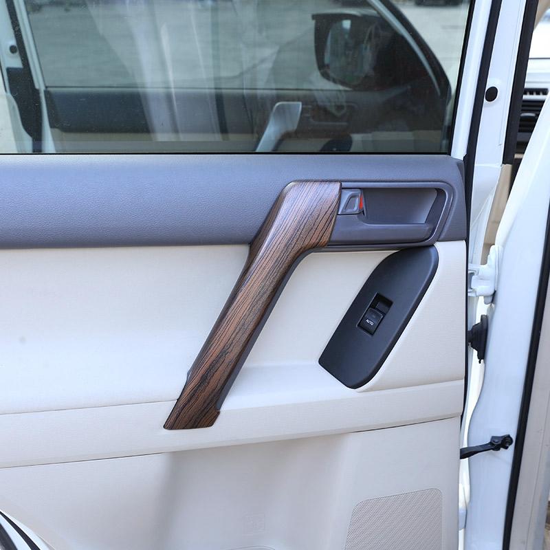 ABS Matte Black For Toyota Land Cruiser Prado FJ150 150 2010-2018 Car Interior Door Armrest Protector Cover Sticker Accessories