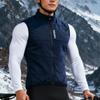 1 Windproof Thermal Fleece Cycling Vest Men Winter Outdoor Sports Motorcycle Riding Protective Gear
