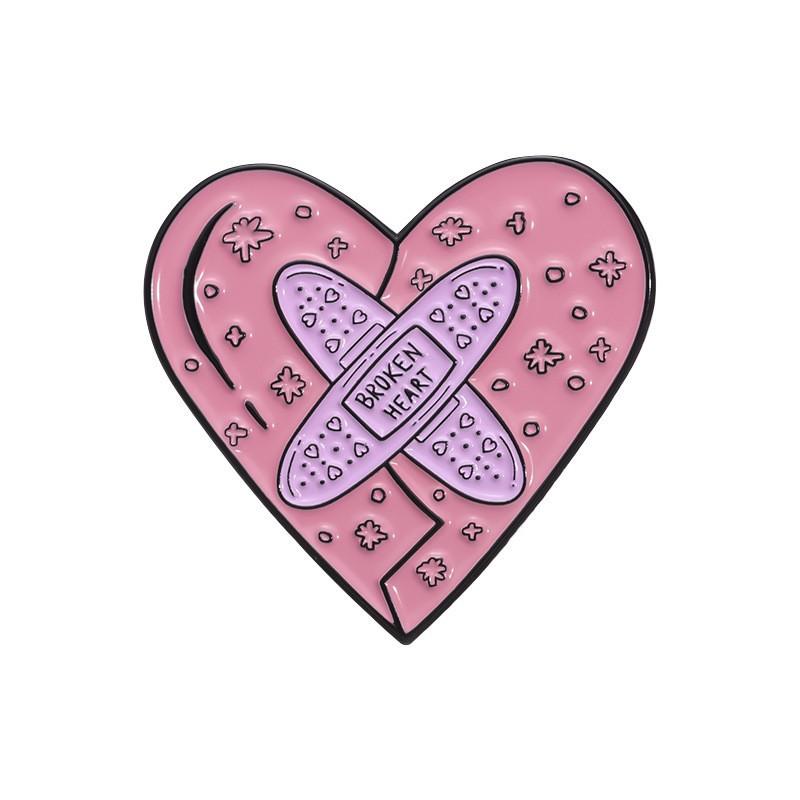 Brooch Cartoon Trendy Collection In Pink With Fun Letter Designs Perfect For Statement Accessories And Gifts