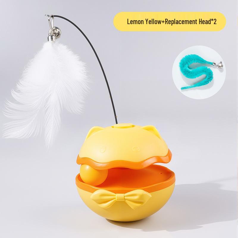Electric Feather Catnip Tumbler Toy: Self-Entertainment and Boredom Relief for Cats